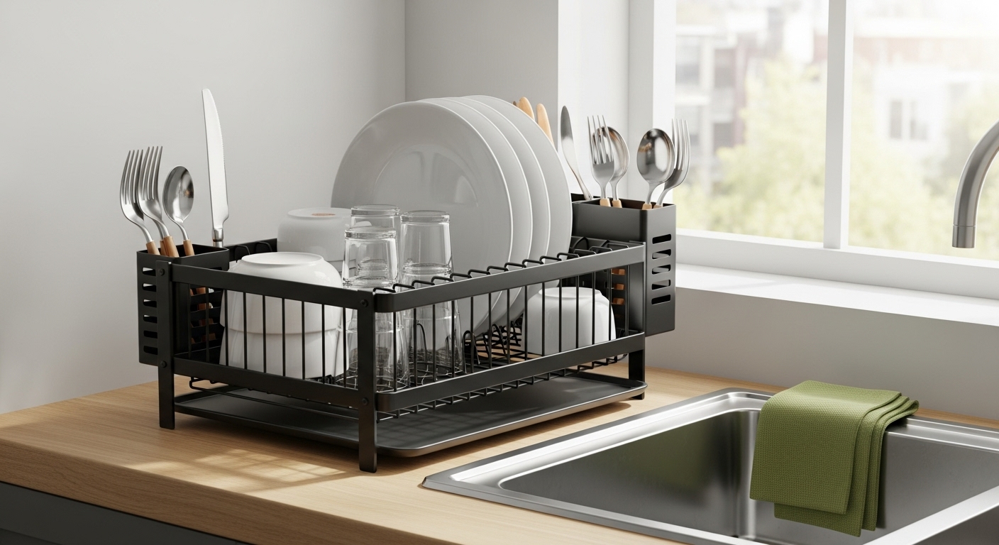 Best Dish Drying Racks for Small Counters — Space-Saving, Fast Drainage, Rust-Resistant Picks